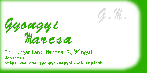 gyongyi marcsa business card
